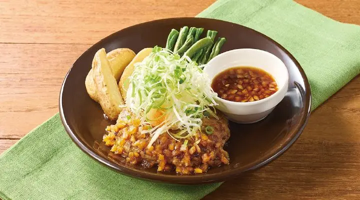 ねぎたっぷり和風おろしハンバーグ