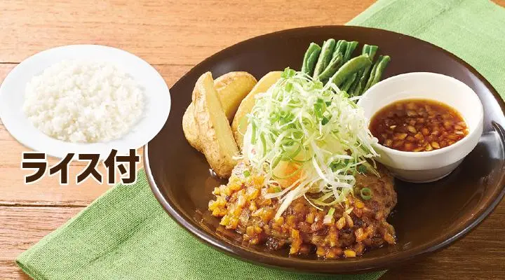 ねぎたっぷり和風おろしハンバーグランチ