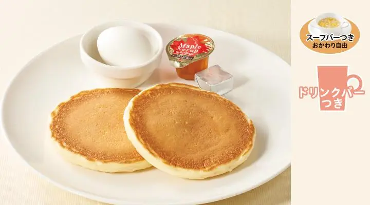 パンケーキ＆ゆで卵モーニング