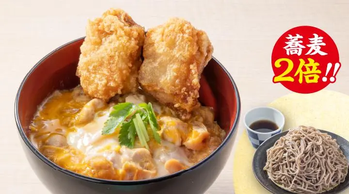 ★蕎麦2倍★から揚げ親子丼＆もり蕎麦セット