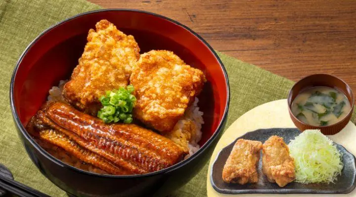 うなから丼＆から揚げ・みそ汁セット