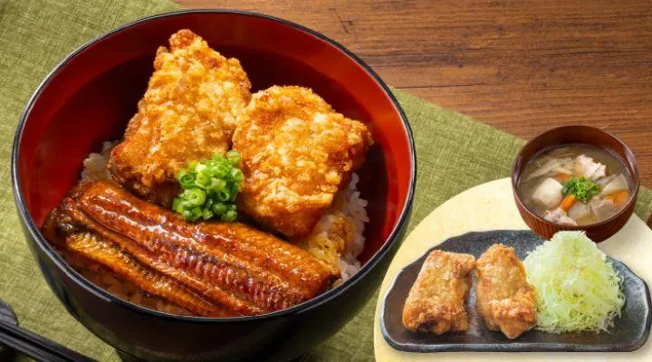 うなから丼＆から揚げ・とん汁セット