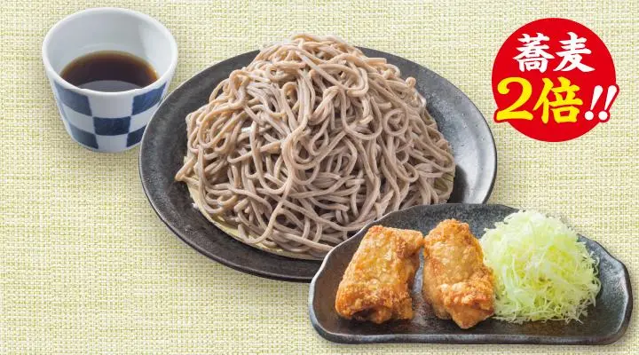 ★蕎麦2倍★もり蕎麦＆から揚げセット