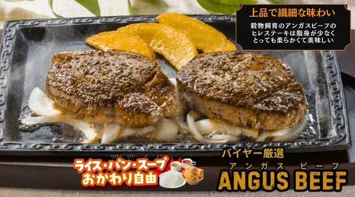 ヒレステーキ(約200g)（約100g×2枚）