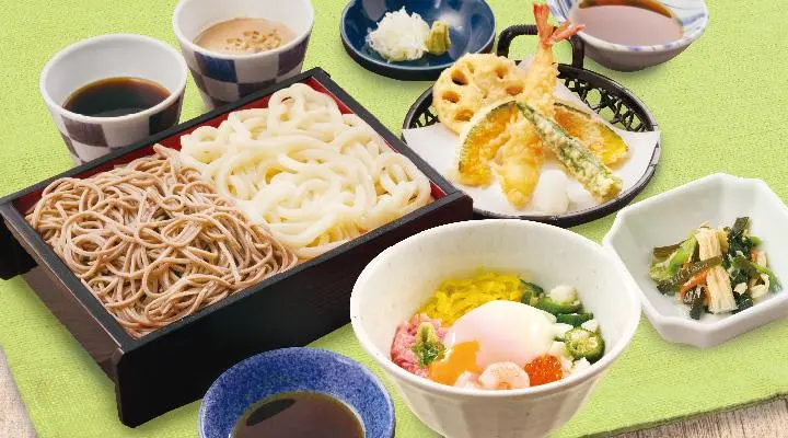 合い盛り夢庵御膳（小うまか丼）