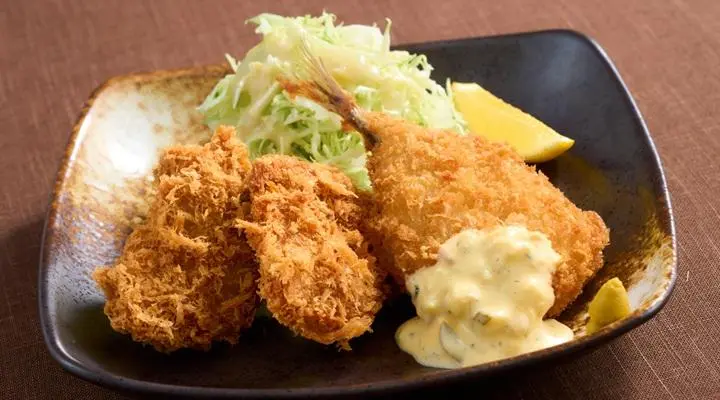 ひれかつ＆長崎県産あじフライ