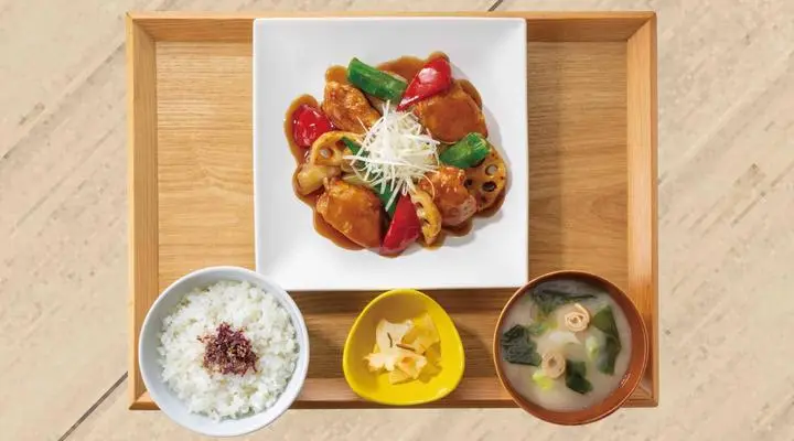 【定食単品】ごろっと野菜と鶏むね肉のバルサミコ香酢和え