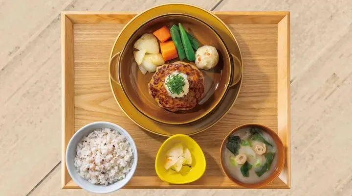 【定食単品】ジューシー大葉おろしハンバーグ塩麹醤油ソース