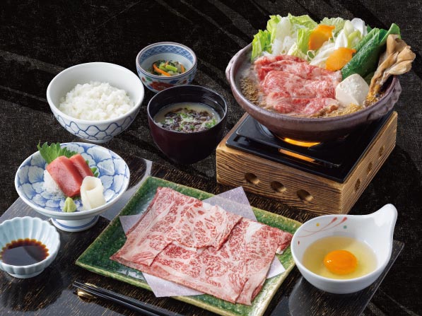 黒毛和牛のすき鍋御膳
