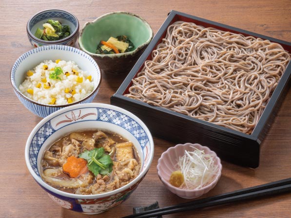 豚肉つけ汁そば定食