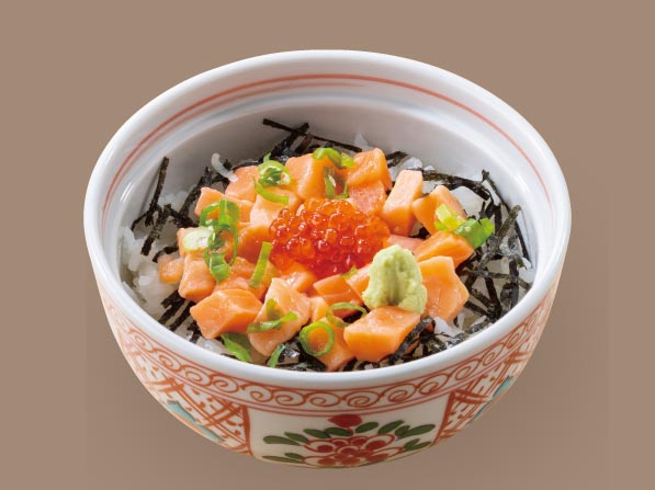 小サーモン丼